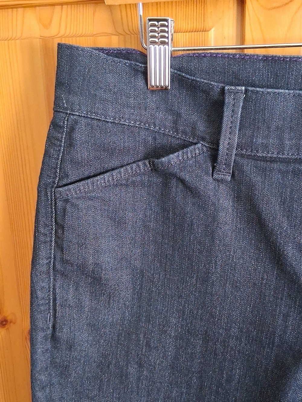 NYDJ Dark Wash Denim Stretch Lift Tuck Fit Summer Bermuda Shorts Plus Size 14 - Picture 2 of 8